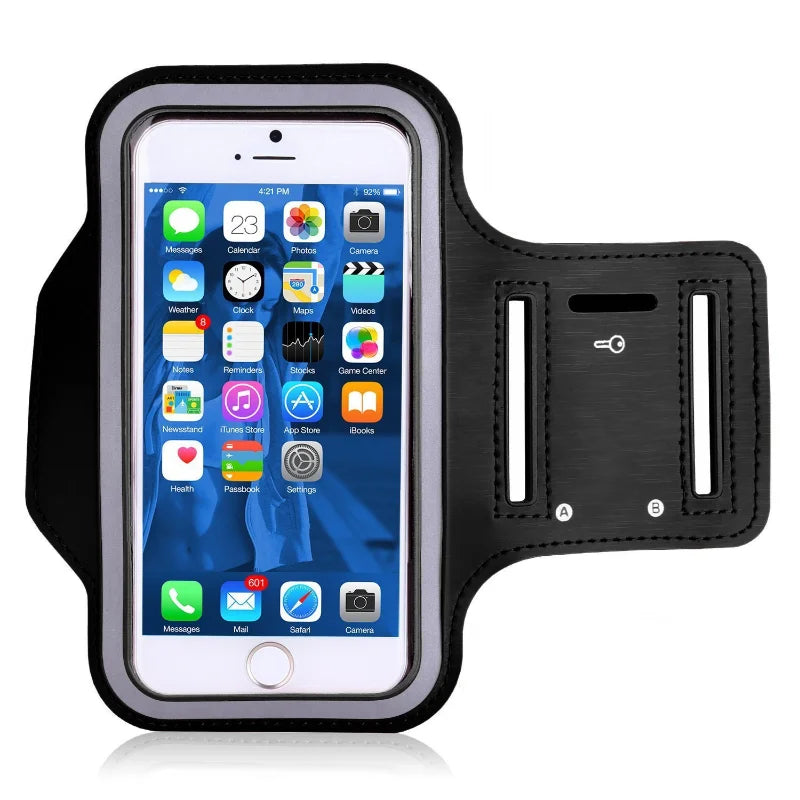 Braçadeira Esportiva Universal Impermeável para Celular - Suporte Resistente para Corrida e Atividades ao Ar Livre