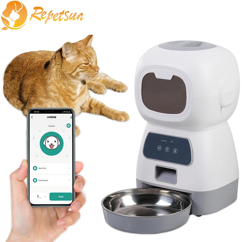 Alimentador inteligente automático para animais de estimação